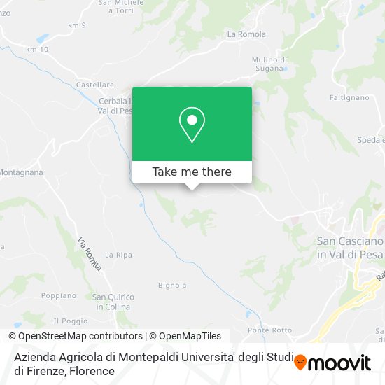 Azienda Agricola di Montepaldi Universita' degli Studi di Firenze map