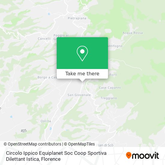 Circolo Ippico Equiplanet Soc Coop Sportiva Dilettant Istica map
