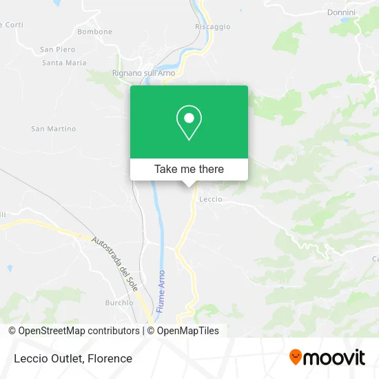 Leccio Outlet map