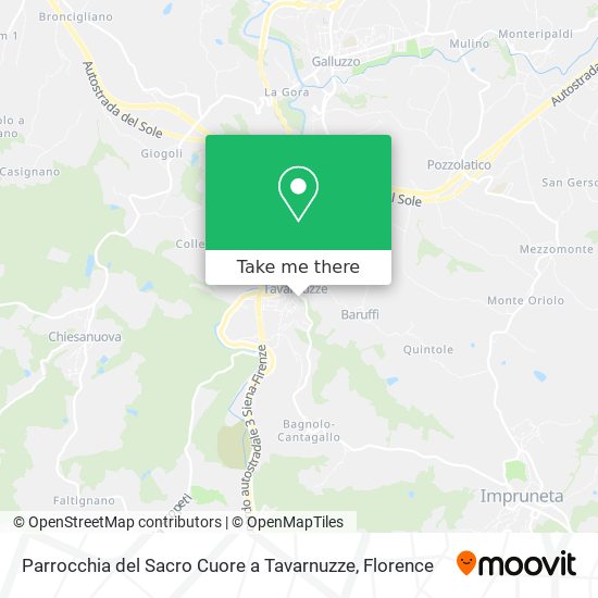 Parrocchia del Sacro Cuore a Tavarnuzze map