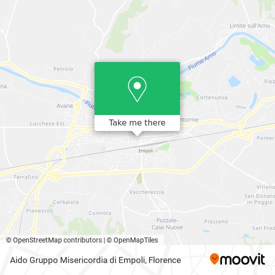 Aido Gruppo Misericordia di Empoli map