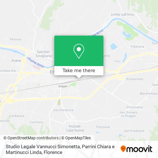 Studio Legale Vannucci Simonetta, Parrini Chiara e Martinucci Linda map