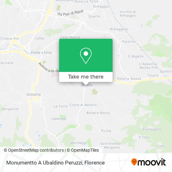 Monumentto A Ubaldino Peruzzi map