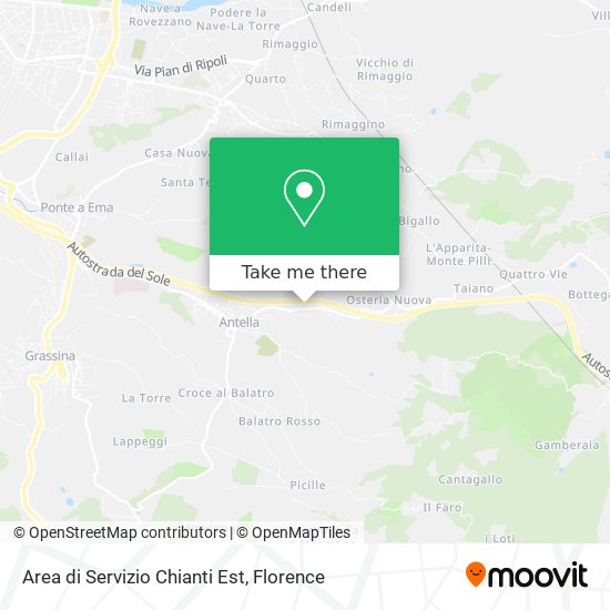 Area di Servizio Chianti Est map