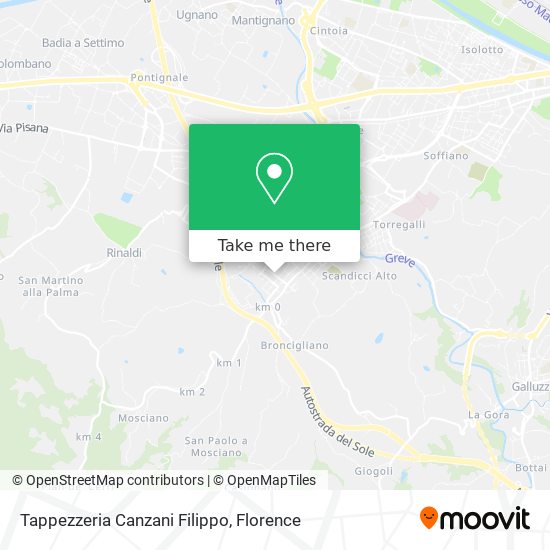 Tappezzeria Canzani Filippo map