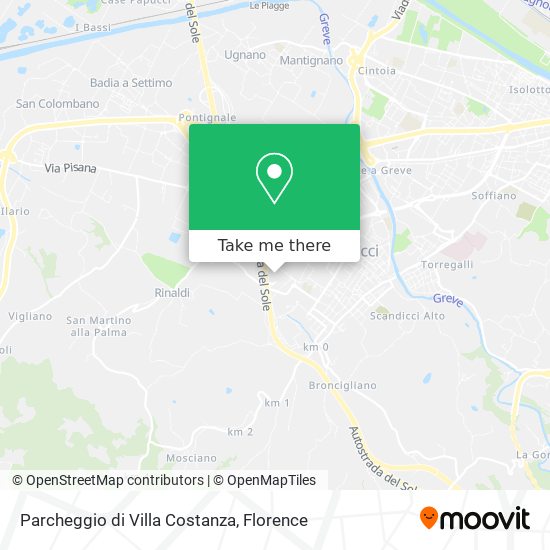 Parcheggio di Villa Costanza map