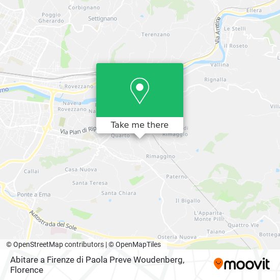 Abitare a Firenze di Paola Preve Woudenberg map