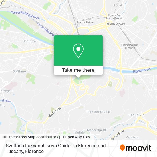 Svetlana Lukyanchikova Guide To Florence and Tuscany map