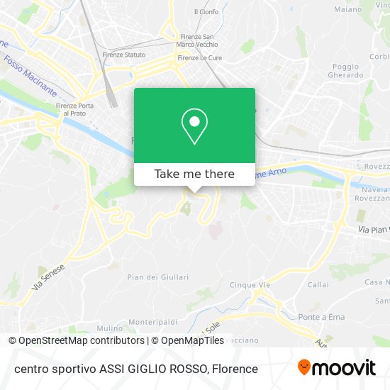 centro sportivo ASSI GIGLIO ROSSO map