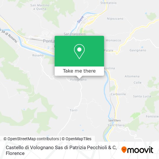 Castello di Volognano Sas di Patrizia Pecchioli & C map