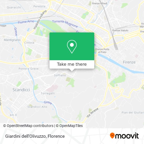 Giardini dell'Olivuzzo map
