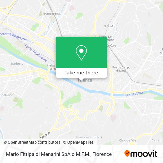 Mario Fittipaldi Menarini SpA o M.F.M. map