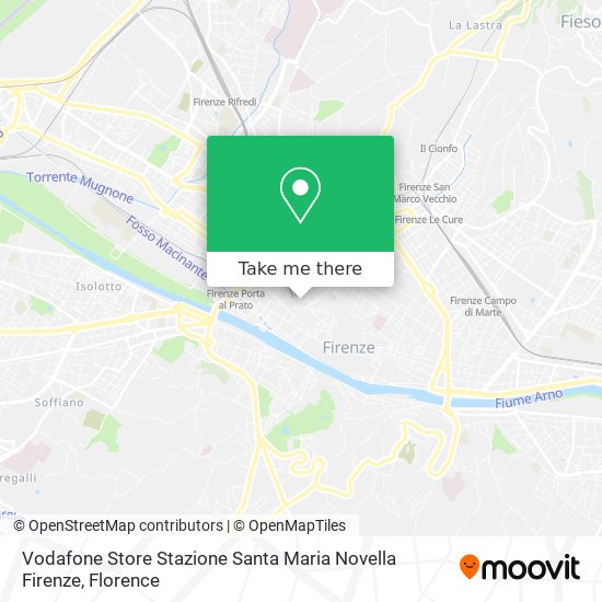 Vodafone Store Stazione Santa Maria Novella Firenze map