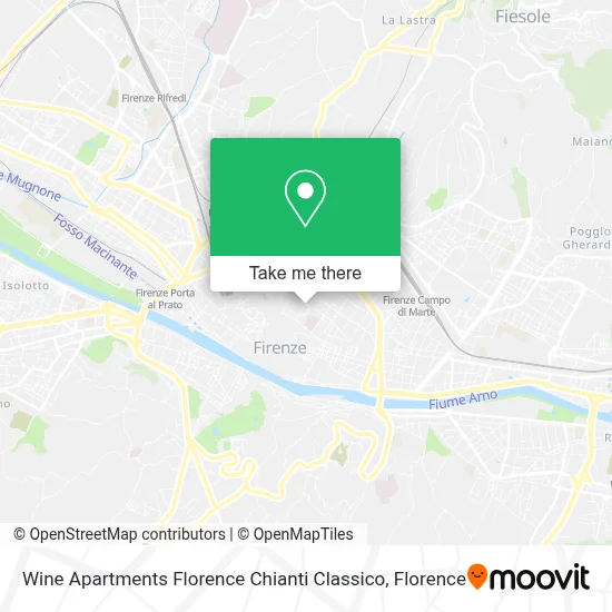 Wine Apartments Florence Chianti Classico map