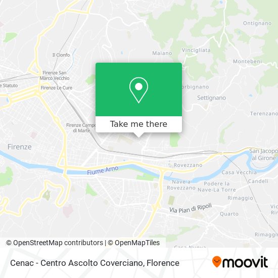 Cenac - Centro Ascolto Coverciano map