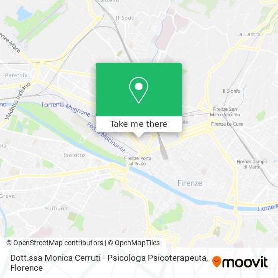 Dott.ssa Monica Cerruti - Psicologa Psicoterapeuta map