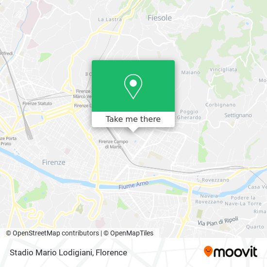Stadio Mario Lodigiani map