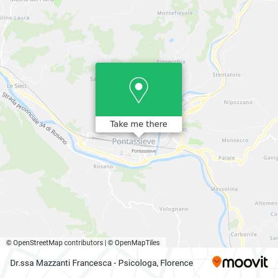 Dr.ssa Mazzanti Francesca - Psicologa map