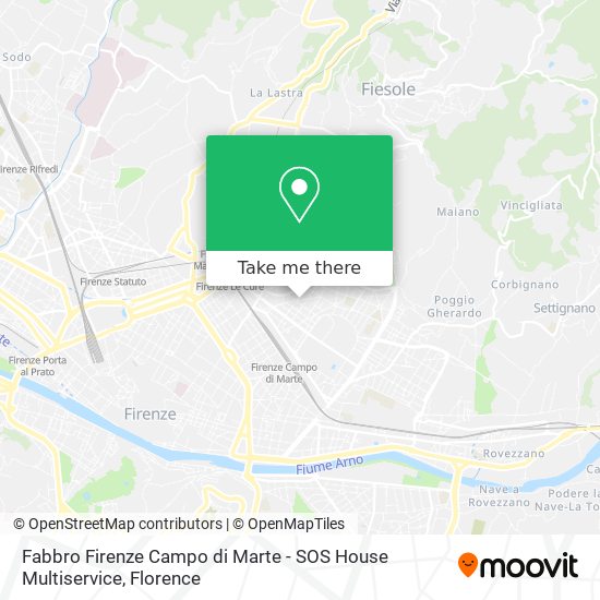 Fabbro Firenze Campo di Marte - SOS House Multiservice map