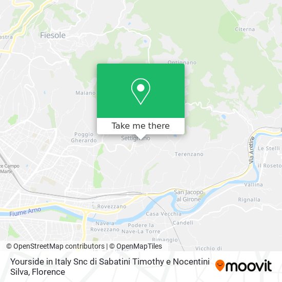 Yourside in Italy Snc di Sabatini Timothy e Nocentini Silva map