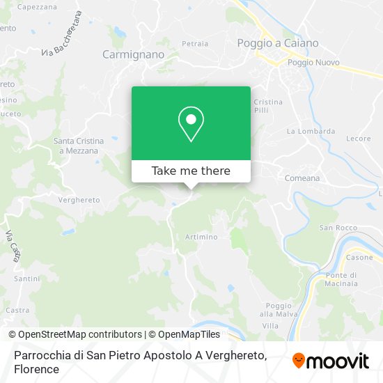 Parrocchia di San Pietro Apostolo A Verghereto map