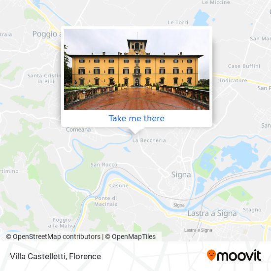 Villa Castelletti map