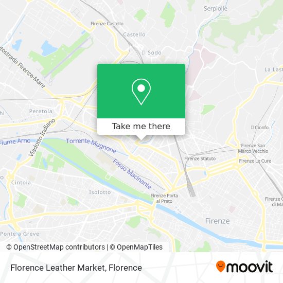 Florence Leather Market map