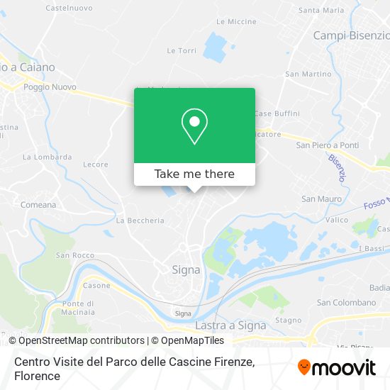 Centro Visite del Parco delle Cascine Firenze map