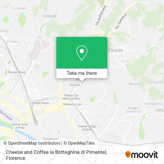 Cheese and Coffee the Little Shop by Pimentel map