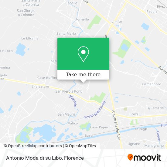Antonio Moda di su Libo map