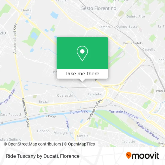 Ride Tuscany by Ducati map