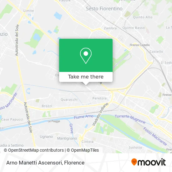 Arno Manetti Ascensori map