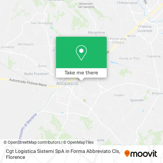 Cgt Logistica Sistemi SpA in Forma Abbreviato Cls map