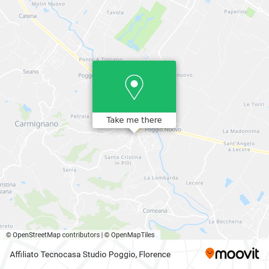 Affiliato Tecnocasa Studio Poggio map