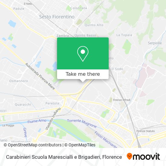 Carabinieri Scuola Marescialli e Brigadieri map
