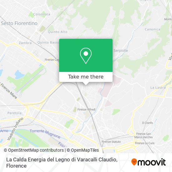 La Calda Energia del Legno di Varacalli Claudio map