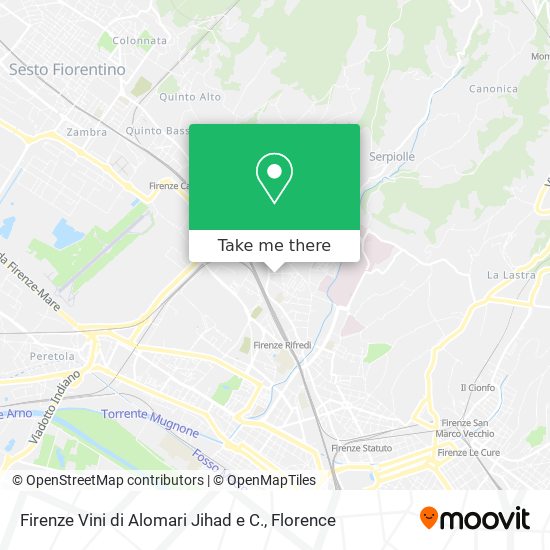 Firenze Vini di Alomari Jihad e C. map