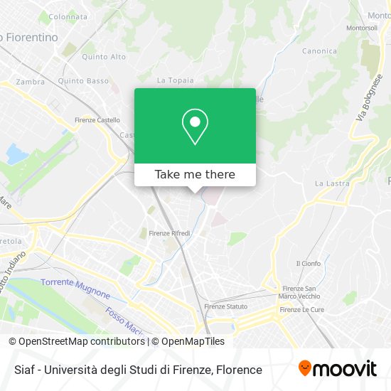 Siaf - Università degli Studi di Firenze map