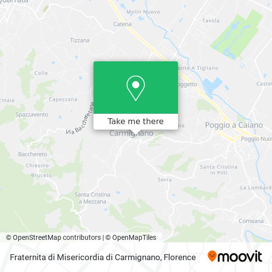 Fraternita di Misericordia di Carmignano map