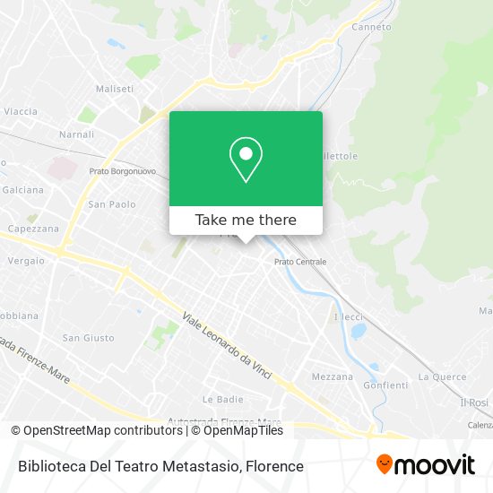 Biblioteca Del Teatro Metastasio map