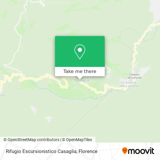 Casaglia Hiking Refuge map