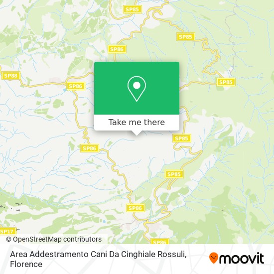Area Addestramento Cani Da Cinghiale Rossuli map