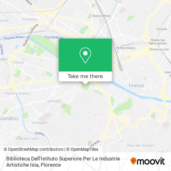 Biblioteca Dell'Istituto Superiore Per Le Industrie Artistiche Isia map