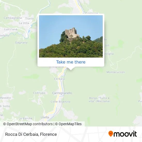 Rocca di Cerbaia map