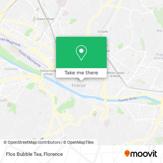 Flos Bubble Tea map