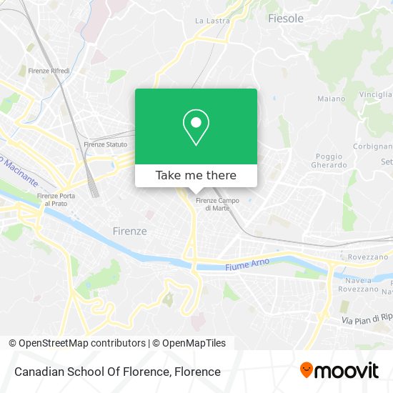 Canadian School Of Florence map