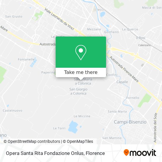 Opera Santa Rita Fondazione Onlus map