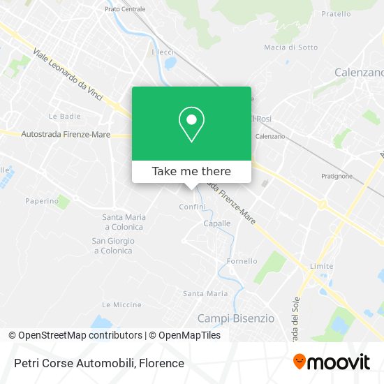Petri Corse Automobili map