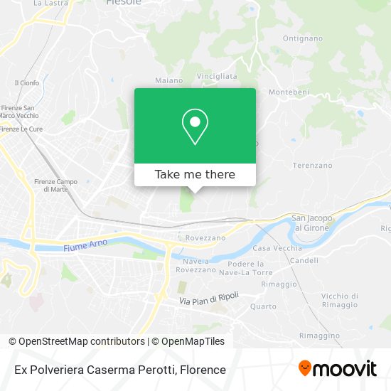 Ex Polveriera Caserma Perotti map