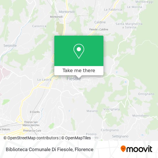 Biblioteca Comunale Di Fiesole map